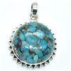 Image 1 : Silver Turquoise(16.2ct) Pendant (~weight 6.55g), Suggested Retail Value $120 (Estimated Selling Pri