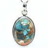 Image 4 : Silver Oster Turquoise(9.9ct) Pendant (~weight 3.8g), Suggested Retail Value $120