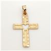 Image 1 : 10K Yellow Gold Cross Pendant, Suggested Retail Value $600 (Estimated Selling Price from $90 to $180