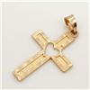 Image 3 : 10K Yellow Gold Cross Pendant, Suggested Retail Value $600 (Estimated Selling Price from $90 to $180