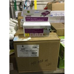 Case of 12 Green Earth Crawling Insect Traps