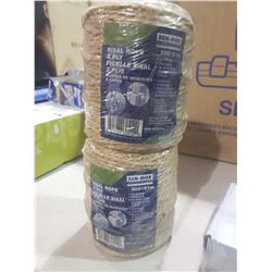 Ben-Mor Sisal Rope 2 Ply 300' Twine Lot of 2