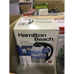 Hamilton Beach Compact Glass Kettle 1L