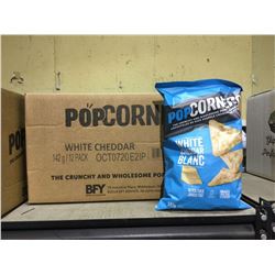 Case of Popcorners White Cheddar Popped Corn Chips (12 x 142g)