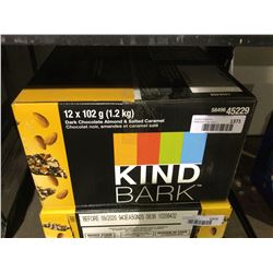 Case of Kind Bark Dark Chocolate Almond & Salted Caramel Snack (12 x 102g)