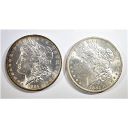 1884-O & 85-O MORGAN DOLLARS CH BU