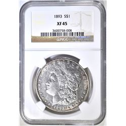1893 MORGAN DOLLAR NGC XF-45