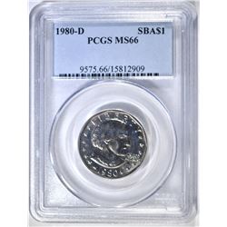 1980-D SBA DOLLAR PCGS MS-66