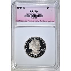 1981-S TYPE-2 SBA DOLLAR PNA PERFECT GEM PR