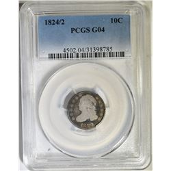 1824/2 BUST DIME  PCGS G-04