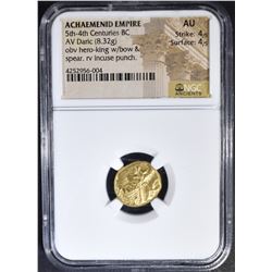 5TH-4TH CENTURY BC AV DARIC  NGC AU 4/4