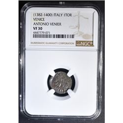 1382-1400 ITALY 1TOR VENICE  NGC VF-30