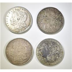 2 1921 & 2 1921-S BU MORGAN DOLLARS