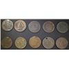 Image 1 : LOT OF 10 LARGE CENTS