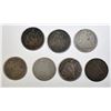Image 1 : LOT OF 7 MIXED DATE SEATED HALF DIMES