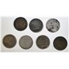 Image 2 : LOT OF 7 MIXED DATE SEATED HALF DIMES