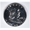 Image 1 : 1951 FRANKLIN HALF DOLLAR  GEM PROOF