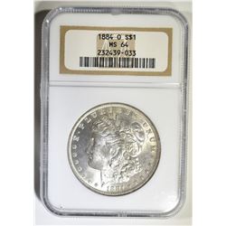 1884-O MORGAN DOLLAR NGC MS-64