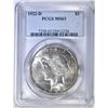 Image 1 : 1922-D PEACE DOLLAR PCGS MS-63