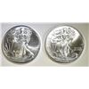 Image 1 : 2-BU 2009 AMERICAN SILVER EAGLES