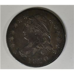 1820 "STATESOFAMERICA" BUST DIME VF/XF