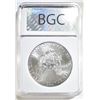 Image 4 : 2017 AMERICAN SILVER EAGLE BGC PERFECT GEM BU