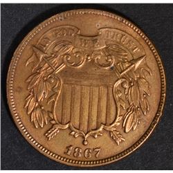 1867 2-CENT PIECE  BU