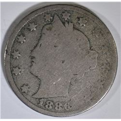 1886 LIBERTY NICKEL  AG
