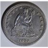 Image 1 : 1859 SEATED LIBERTY QUARTER  AU/BU