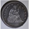 Image 1 : 1877-CC SEATED LIBERTY QUARTER  AU