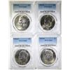 Image 1 : LOT OF 4 1974-D EISENHOWER DOLLARS  PCGS MS-65