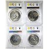 Image 2 : LOT OF 4 1974-D EISENHOWER DOLLARS  PCGS MS-65