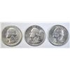 Image 1 : 3 EARLY DATE WASHINGTON QUARTERS