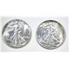 Image 1 : 1941 & 43 WALKING LIBERTY HALVES CH BU