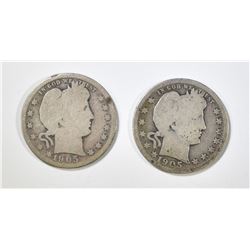 1905-P,O BARBER QUARTERS GOOD