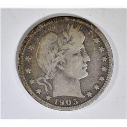 1905-S BARBER QUARTER VG