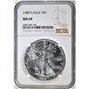 Image 1 : 1989 AMERICAN SILVER EAGLE NGC MS-69