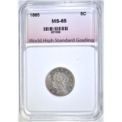 1885 LIBERTY NICKEL WHSG GEM BU