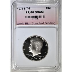 1979-S T-2 KENNEDY HALF, PERFECT GEM PROOF DCAM