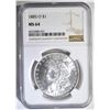 Image 1 : 1885-O MORGAN DOLLAR NGC MS-64