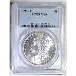 1898-O MORGAN DOLLAR PCGS MS-64