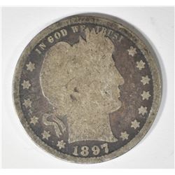 1897-S BARBER QUARTER GOOD