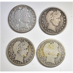 1901, 02 VG, 02-O G, 02-S FINE BARBER QUARTERS