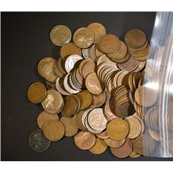 250-MIXED DATE CIRC WHEAT CENTS FROM THE TEENS