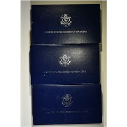 3-1987 UNC CONSTITUTION COMMEM DOLLARS