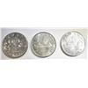 Image 1 : 2-1960 & 1-61 CANADIAN SILVER DOLLARS