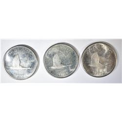 3-1967 CANADIAN SILVER DOLLARS