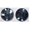 Image 2 : 2-2021 1oz SILVER CANADIAN MAPLE LEAF COINS