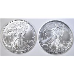 2-2006 BU  AMERICAN SILVER EAGLES