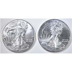 2-2016 BU  AMERICAN SILVER EAGLES